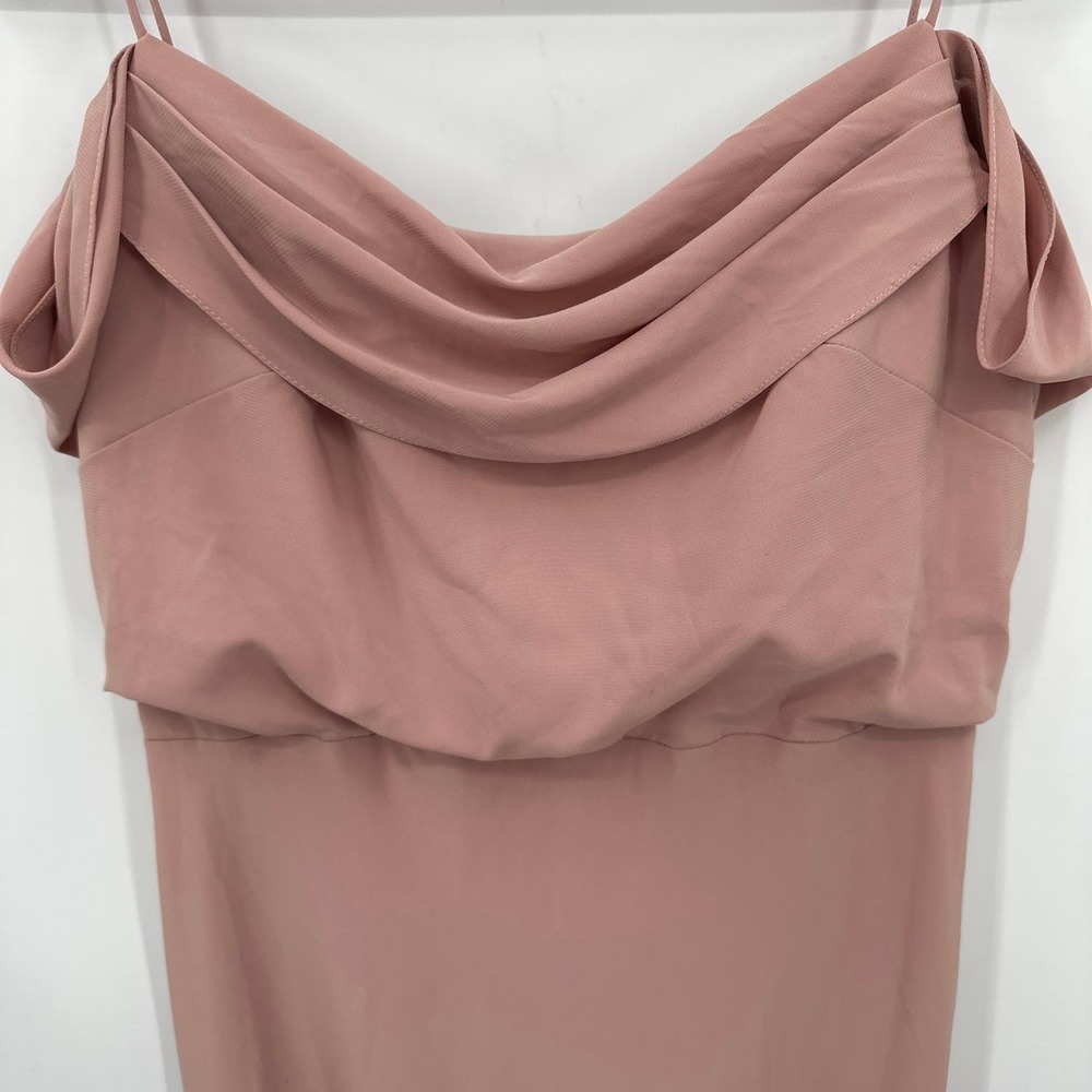 Jenny Yoo Bridesmaid Dress Off the shoulders maxi dress Size 8 Pink - Picture 3 of 6
